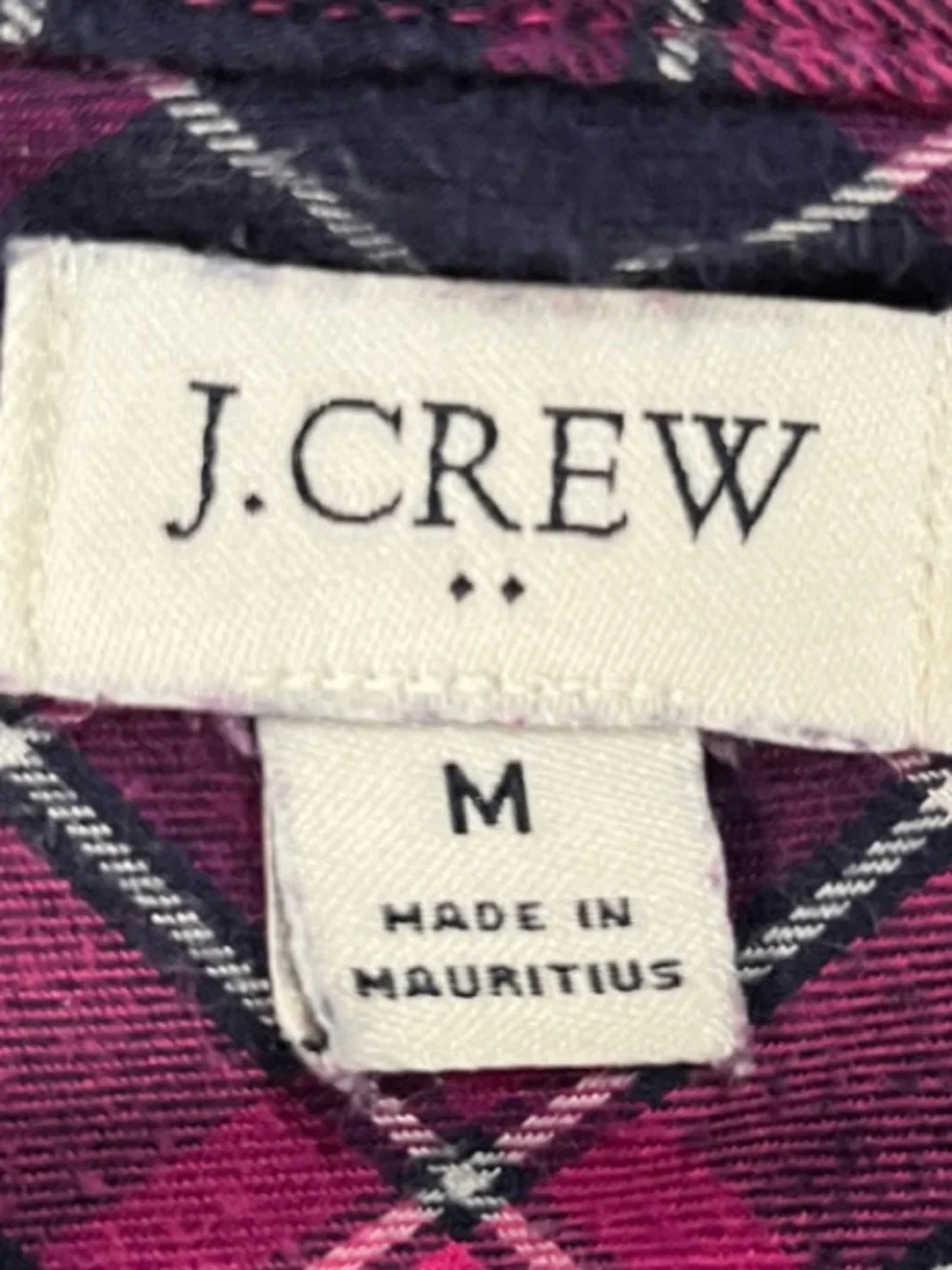 J. Crew soft plaid